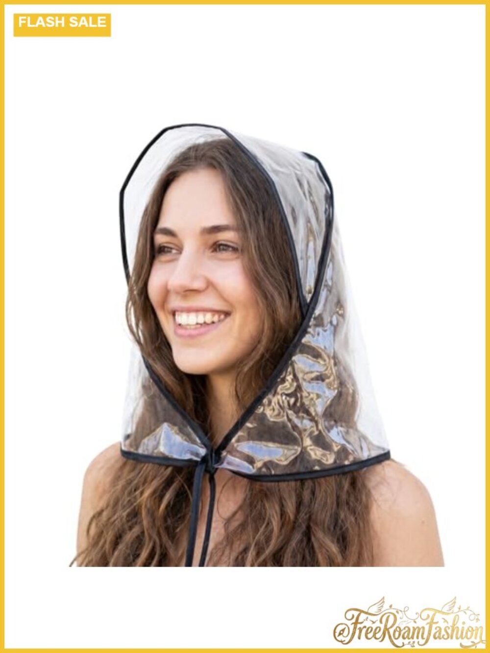 4pc Waterproof PE Rain Bonnet Hat with Clear Visor Packable Windproof